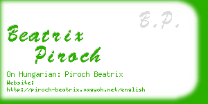 beatrix piroch business card